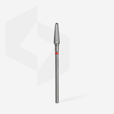 Carbide nail drill bit, “frustum” red, head diameter 4 mm / working part 13 mm image 1