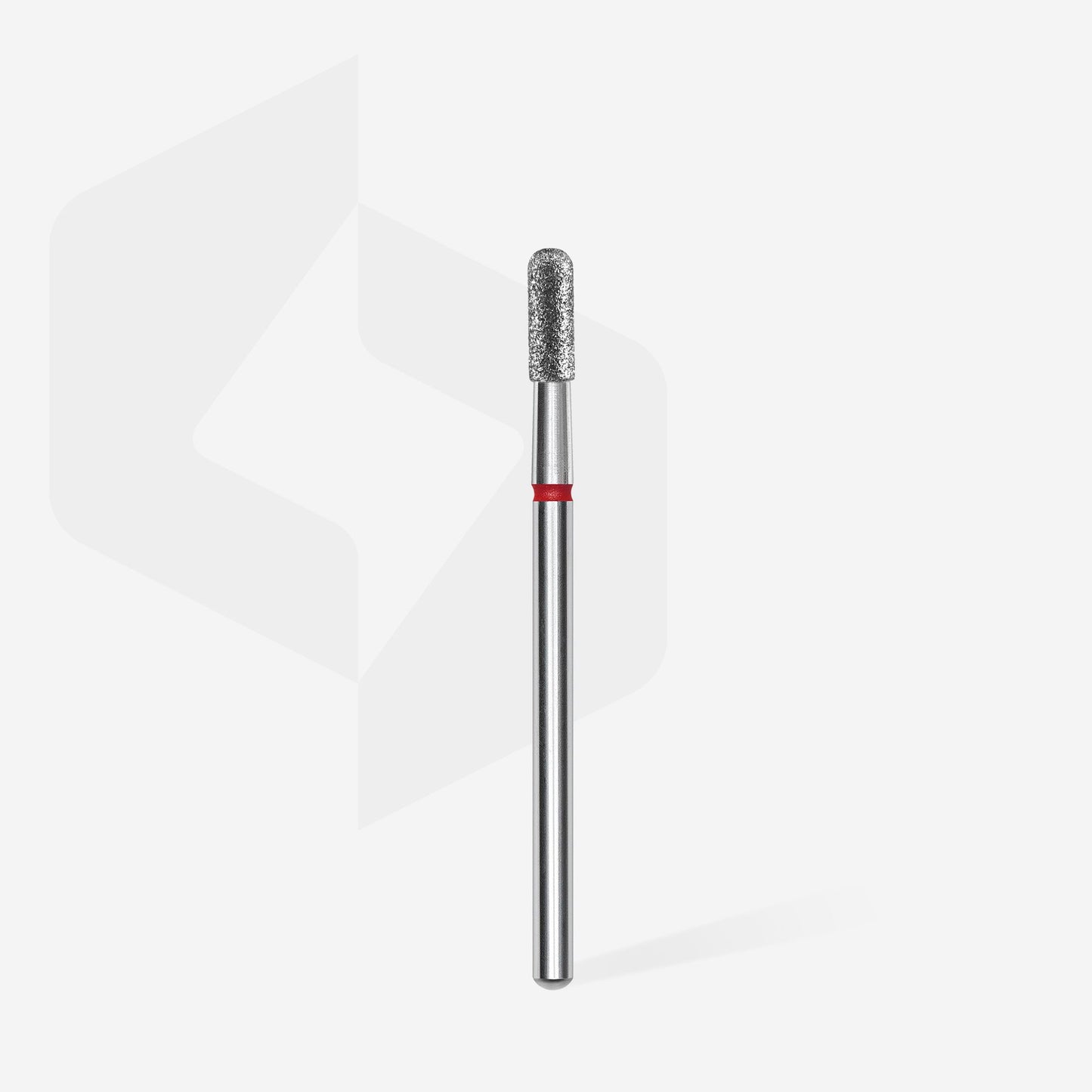 Diamond nail drill bit rounded cylinder red EXPERT head diameter 2,3 mm / working part 6,5 mm image 1