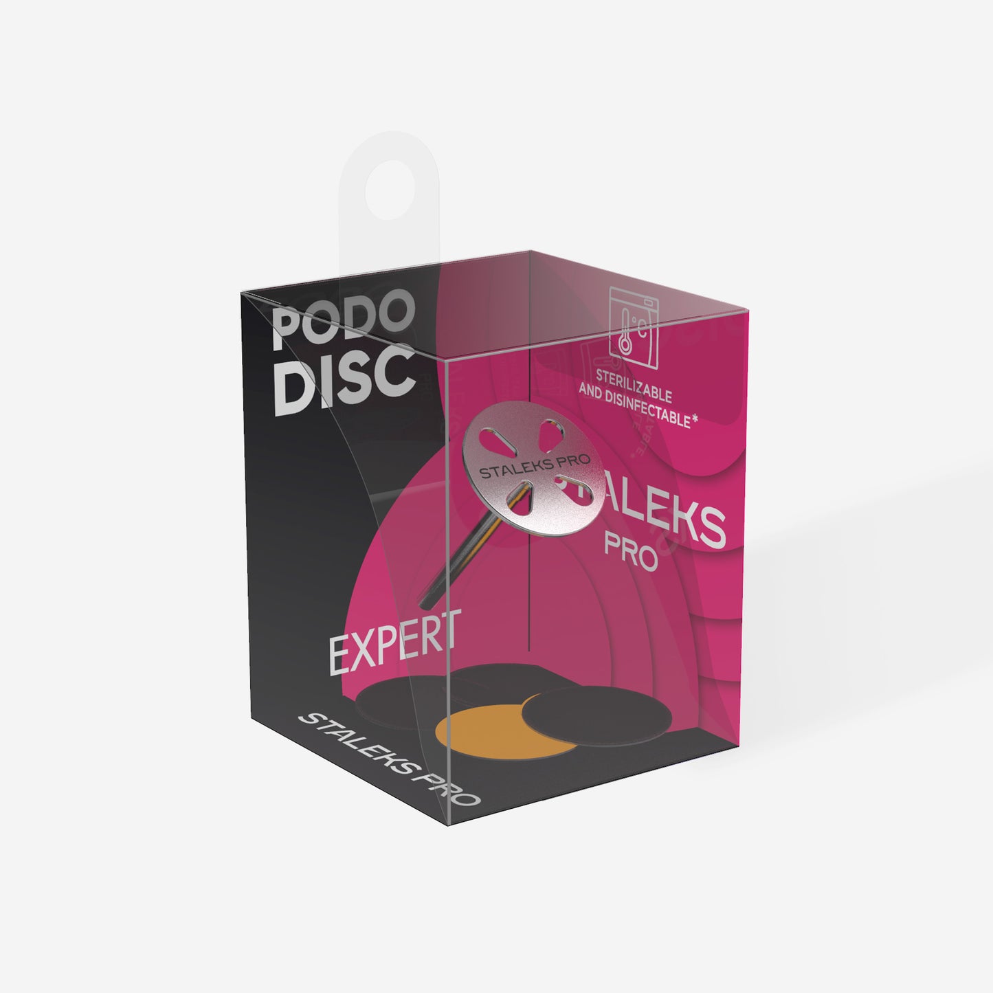 Pedicure disc PODODISC STALEKS PRO S and set of disposable file 180 grit 5 pc (15 mm) image 3