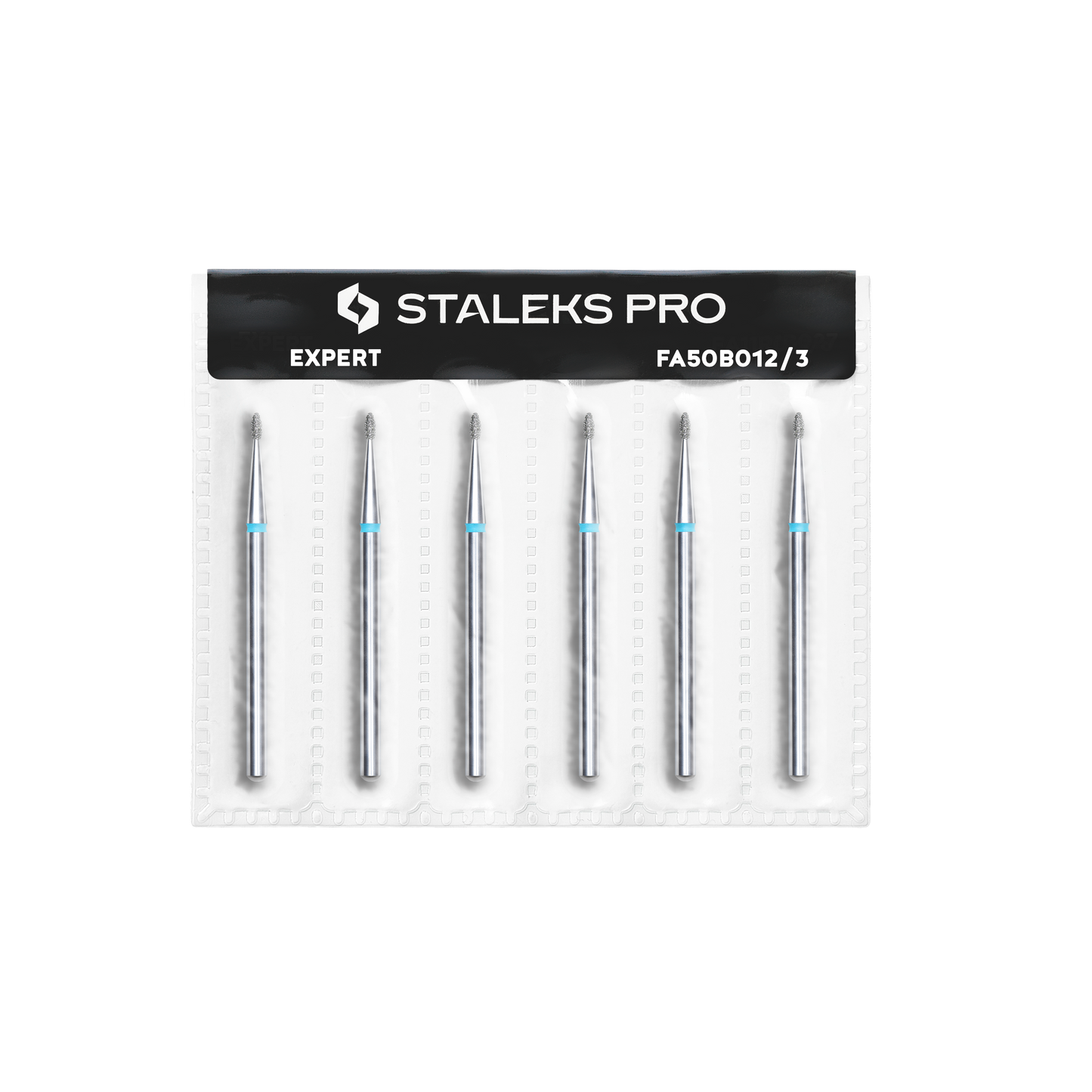Diamond nail drill bit, rounded "bud" , blue, head diameter 1.2 mm/ working part 3 mm image 2