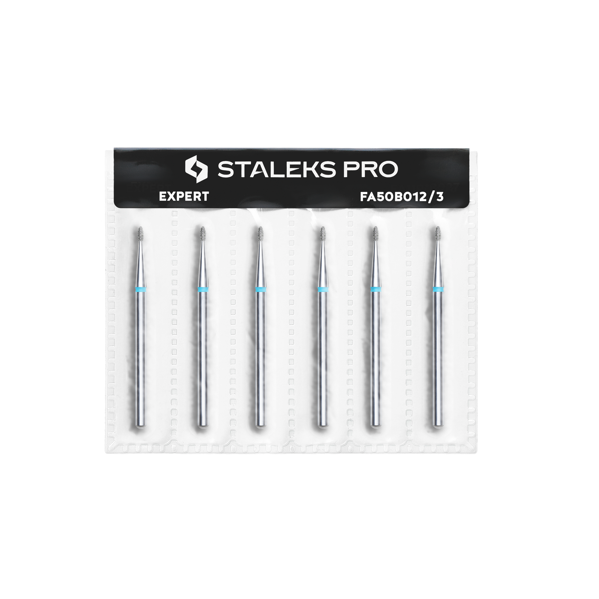 Diamond nail drill bit, rounded "bud" , blue, head diameter 1.2 mm/ working part 3 mm image 2