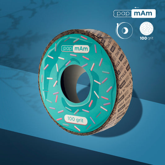 Refill roll for nail file papmAm (without plastic case) Bobbinail STALEKS PRO 100 grit  (7meters) image 0