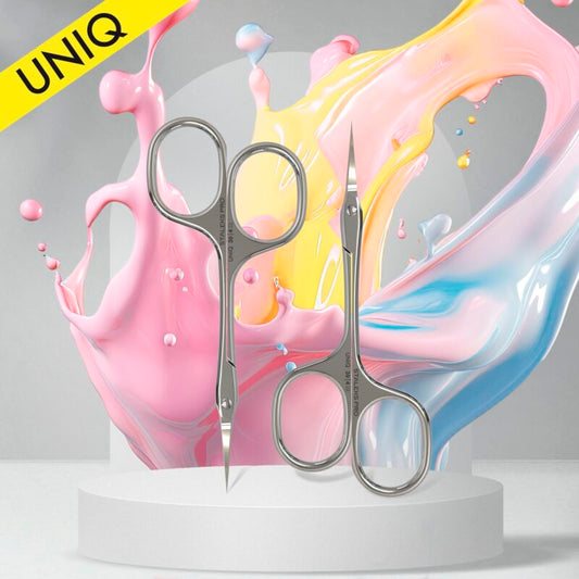 Professional cuticle scissors “Asymmetric” UNIQ 30 TYPE 4 image 0