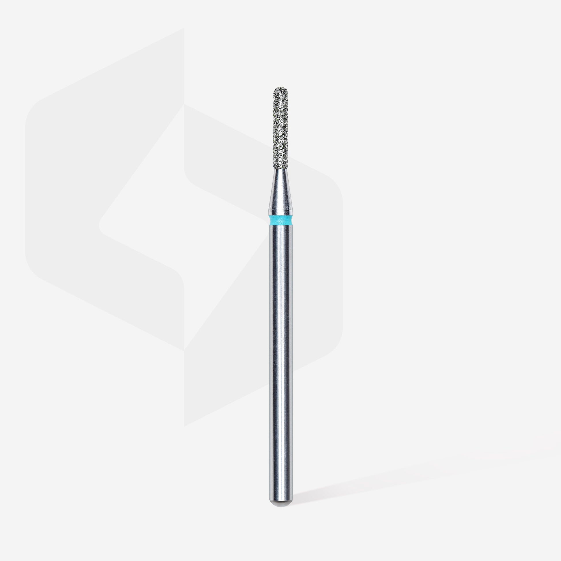 Diamond nail drill bit, rounded "cylinder", blue, head diameter 1.4 mm/ working part 8 mm image 1