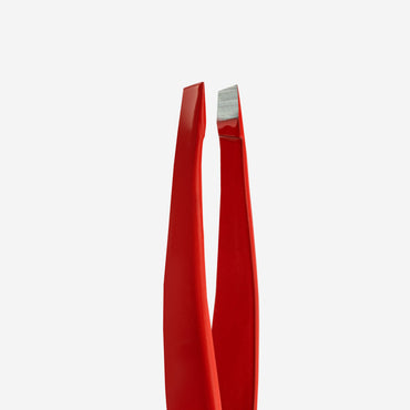 Eyebrow tweezers EXPERT 11 TYPE 4 (slant) red colour image 1