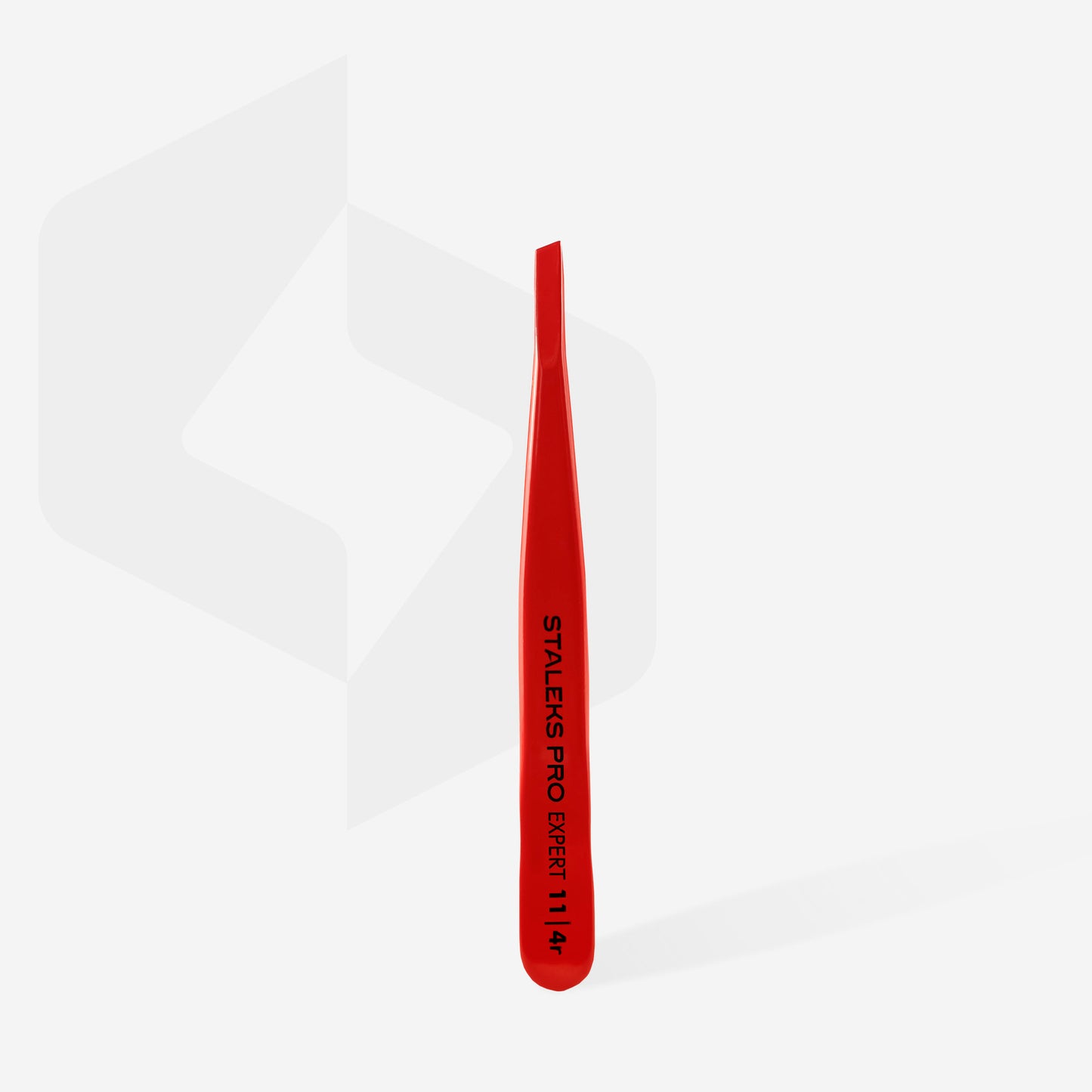 Eyebrow tweezers EXPERT 11 TYPE 4 (slant) red colour image 3