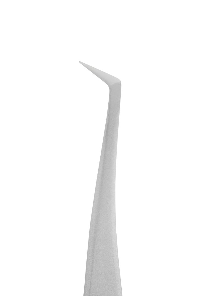 Professional eyelash tweezers EXPERT 40 TYPE 12 (curved tweezers for volume extension,65') image 2