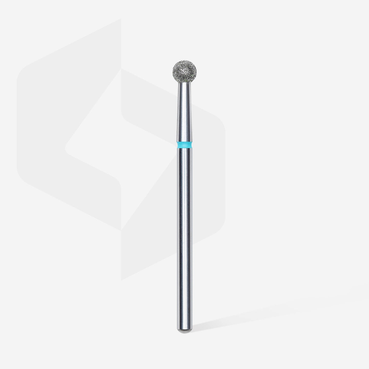 Diamond nail drill bit, "ball", blue, head diameter 3,5 mm image 1