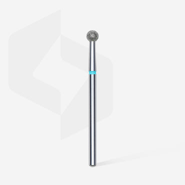 Diamond nail drill bit, "ball", blue, head diameter 3,5 mm image 1