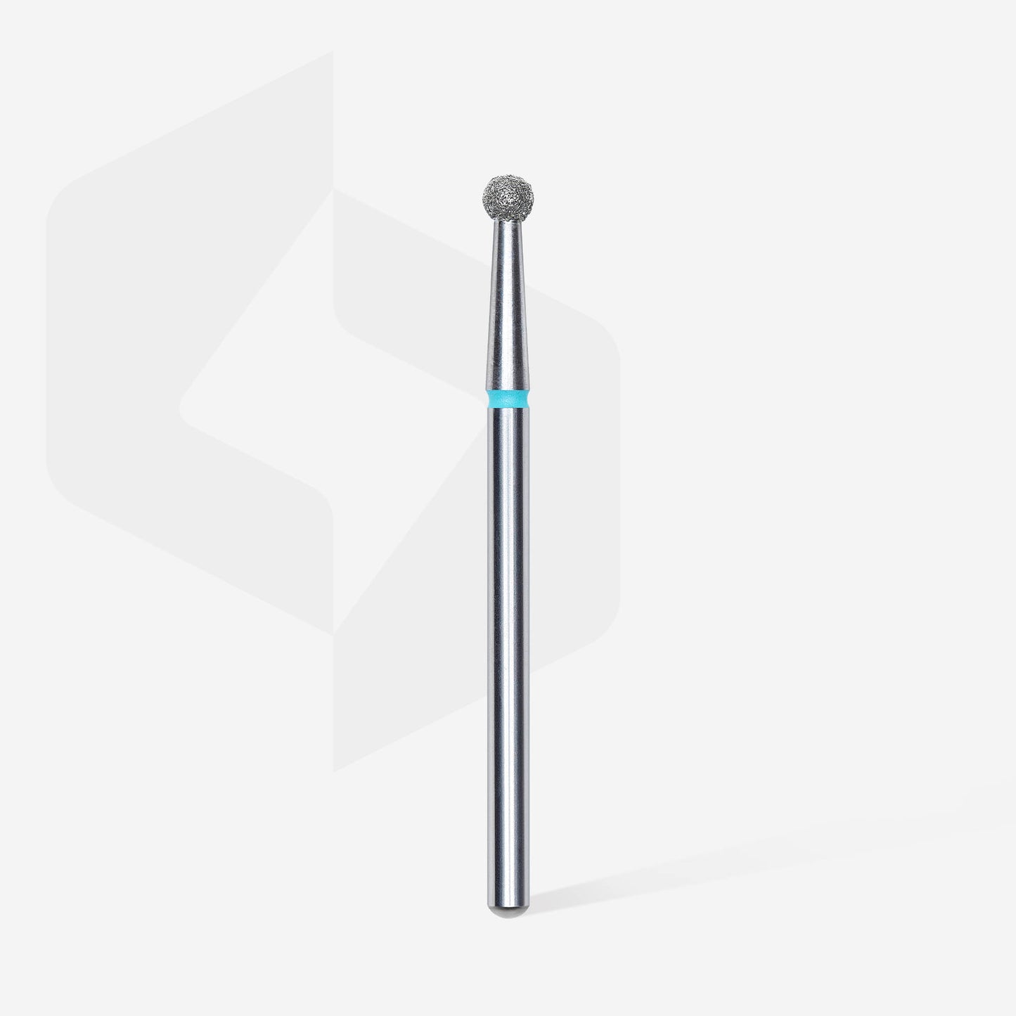Diamond nail drill bit, "ball", blue, head diameter 2.7 mm image 1