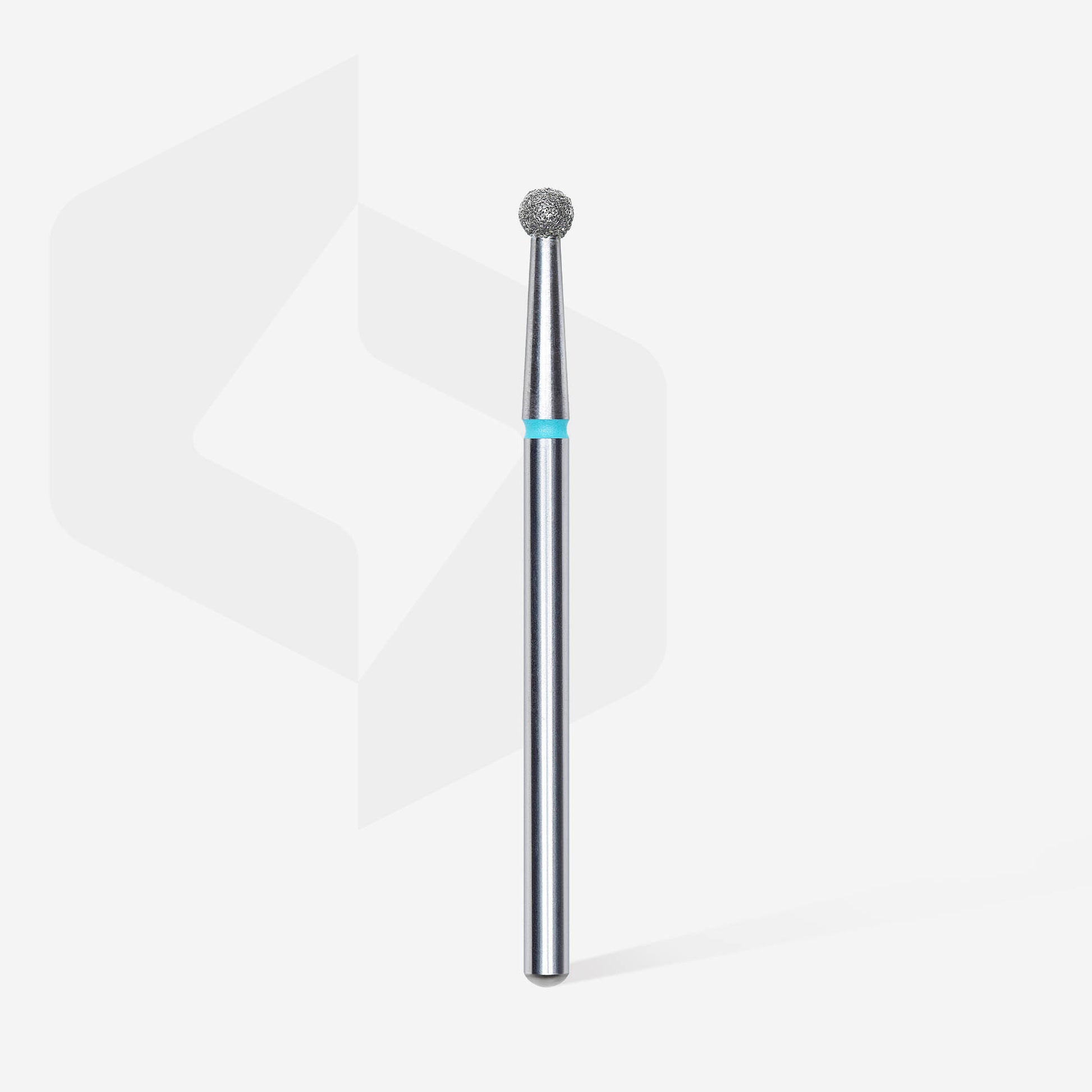 Diamond nail drill bit, "ball", blue, head diameter 2.7 mm image 1
