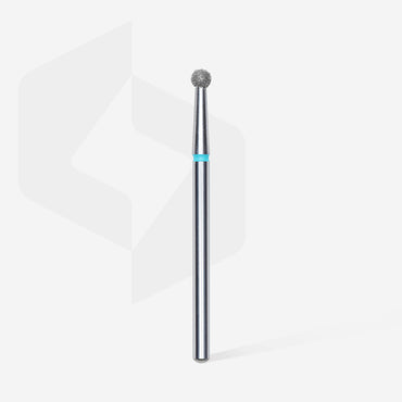 Diamond nail drill bit, "ball", blue, head diameter 2.7 mm image 1