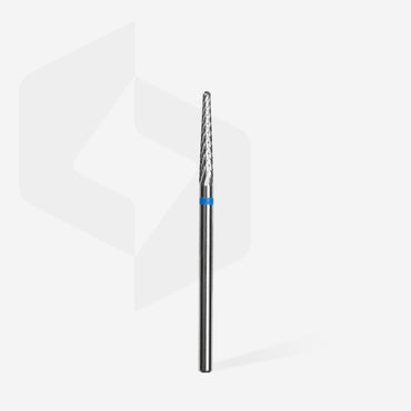 Carbide nail drill bit, “cone” blue, head diameter 2.3 mm / working part 14 mm image 1