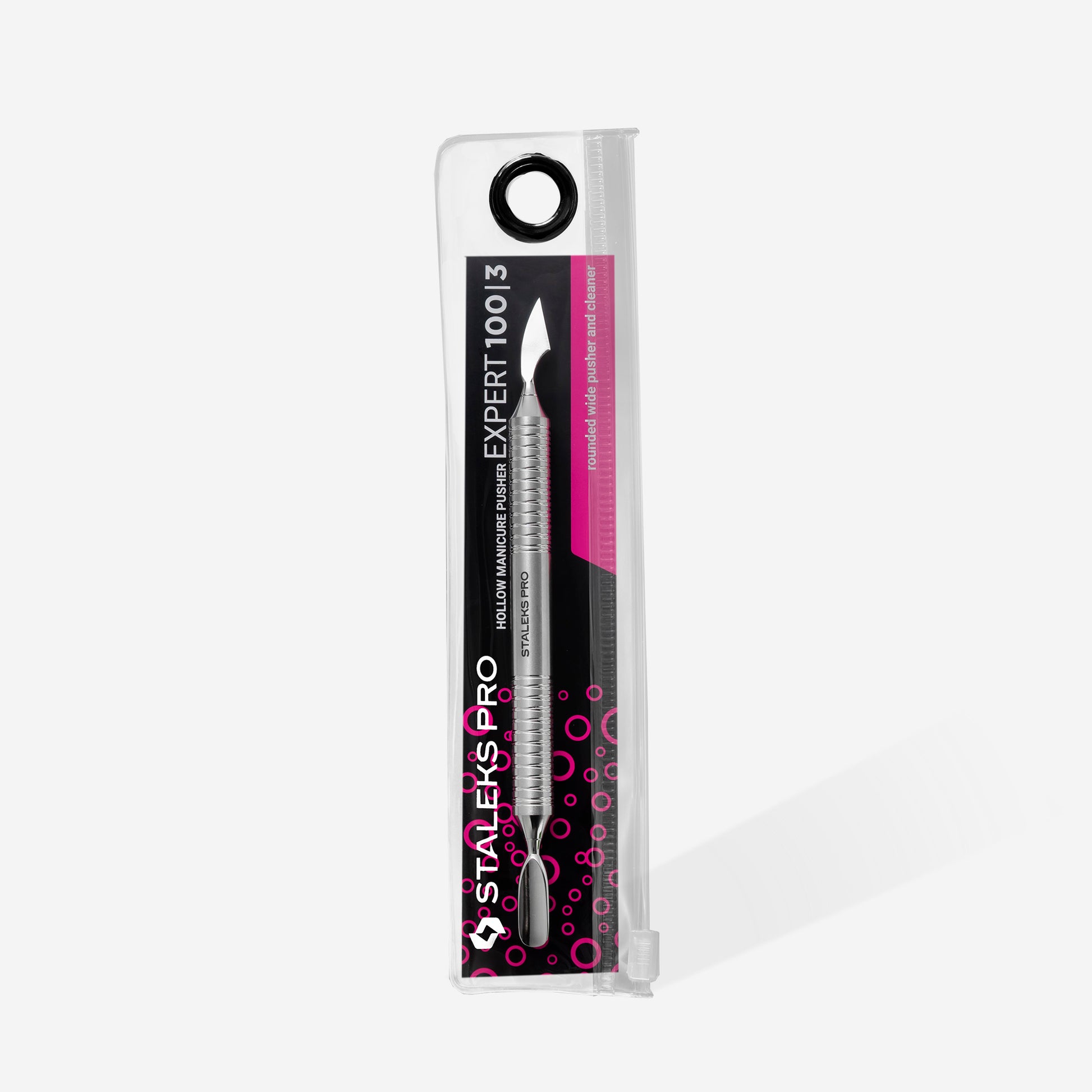 Hollow manicure pusher EXPERT 100 TYPE 3 (rounded pusher + cleaner) image 3