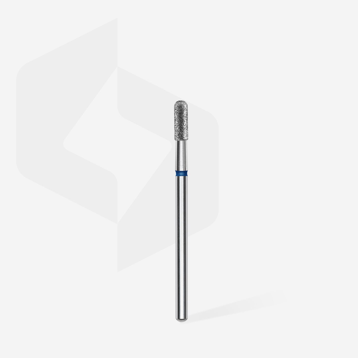 Diamond nail drill bit rounded cylinder blue EXPERT head diameter 2,3 mm / working part 6,5 mm image 1