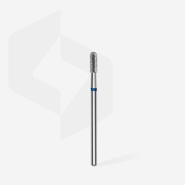 Diamond nail drill bit rounded cylinder blue EXPERT head diameter 2,3 mm / working part 6,5 mm image 1