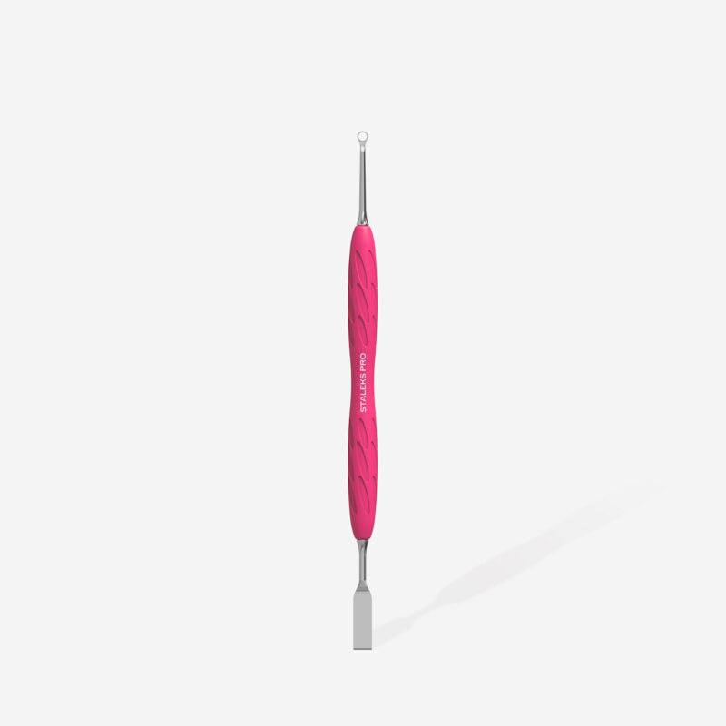 Manicure pusher with silicone handle “Gummy” UNIQ 11 TYPE 1 (flat straight pusher + ring) image 2