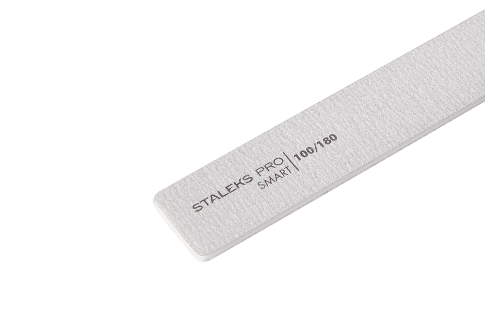 Mineral broad straight nail file SMART 100/180 grit, (5 pcs.), set image 2