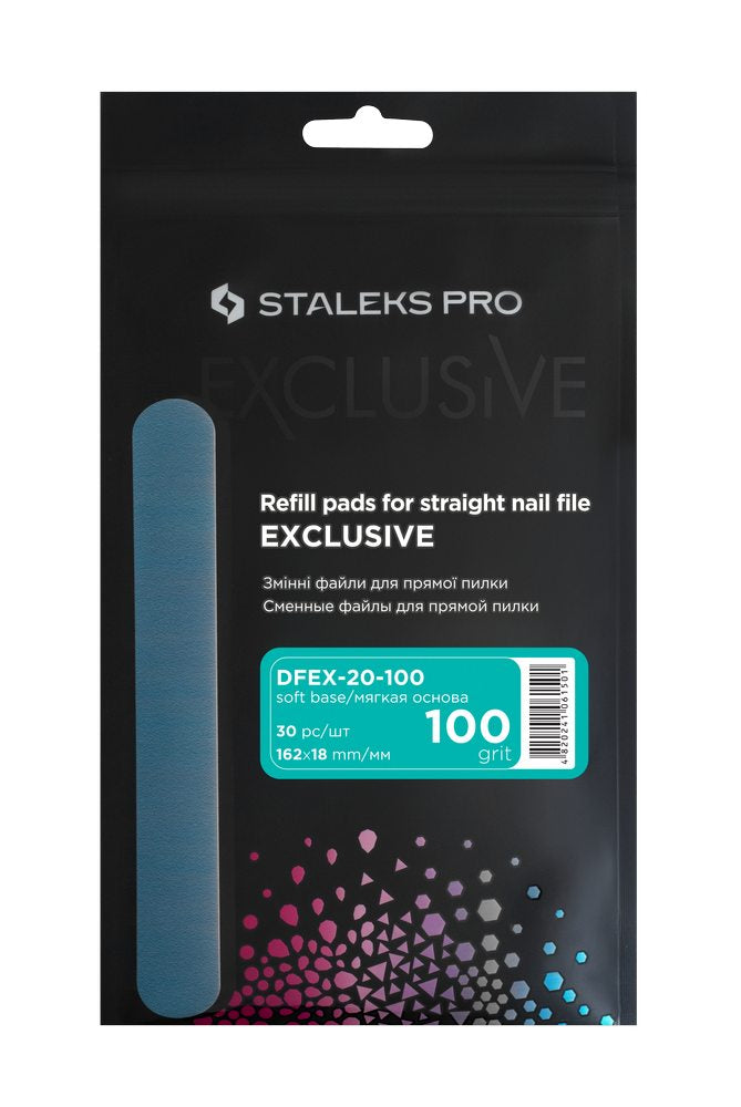 Disposable files for straight nail file EXCLUSIVE 22 100 grit (50 pcs) image 4