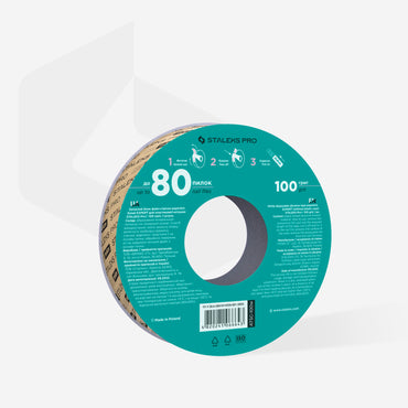 White disposable abrasive tape papmAm EXPERT (without plastic case) STALEKS PRO 100 grit image 1