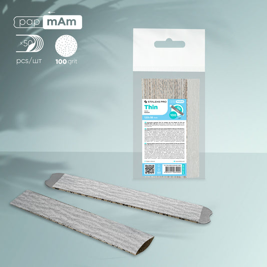 Disposable papmAm files for straight nail file Staleks Pro Smart 22, 100 grit (50 pcs) image 0