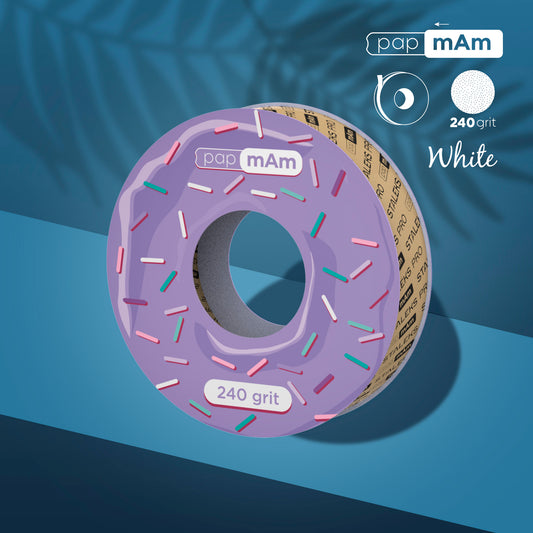 White disposable abrasive tape papmAm EXPERT (without plastic case) STALEKS PRO 240 grit image 0