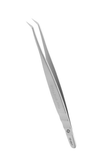 Professional eyelash tweezers EXPERT 40 TYPE 1 (L-shaped,50') image 1