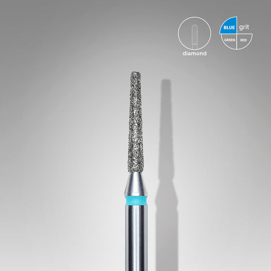 Diamond nail drill bit, "frustum", blue, head diameter 1.6 mm/ working part 10 mm image 0