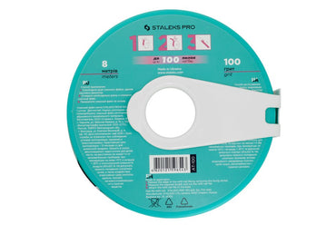 Nail file refill roll in a plastic case Bobbinail STALEKS PRO 100 grit  (7meters) image 1