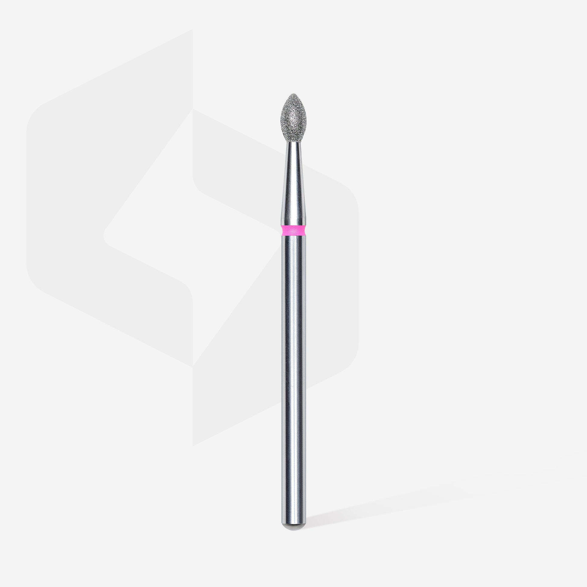 Diamond nail drill bit, pointed "bud" , red, head diameter 2.5 mm/ working part 4.5 mm (6 pcs) image 1