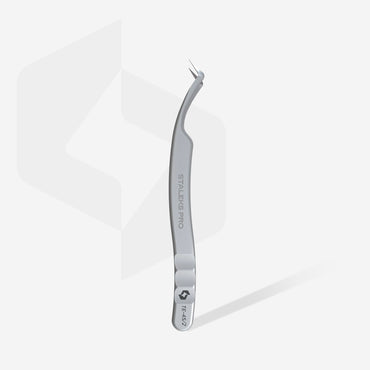 Professional eyelash tweezers with fiber tips EXPERT 45 TYPE 2 (L-shaped, 40′) image 1