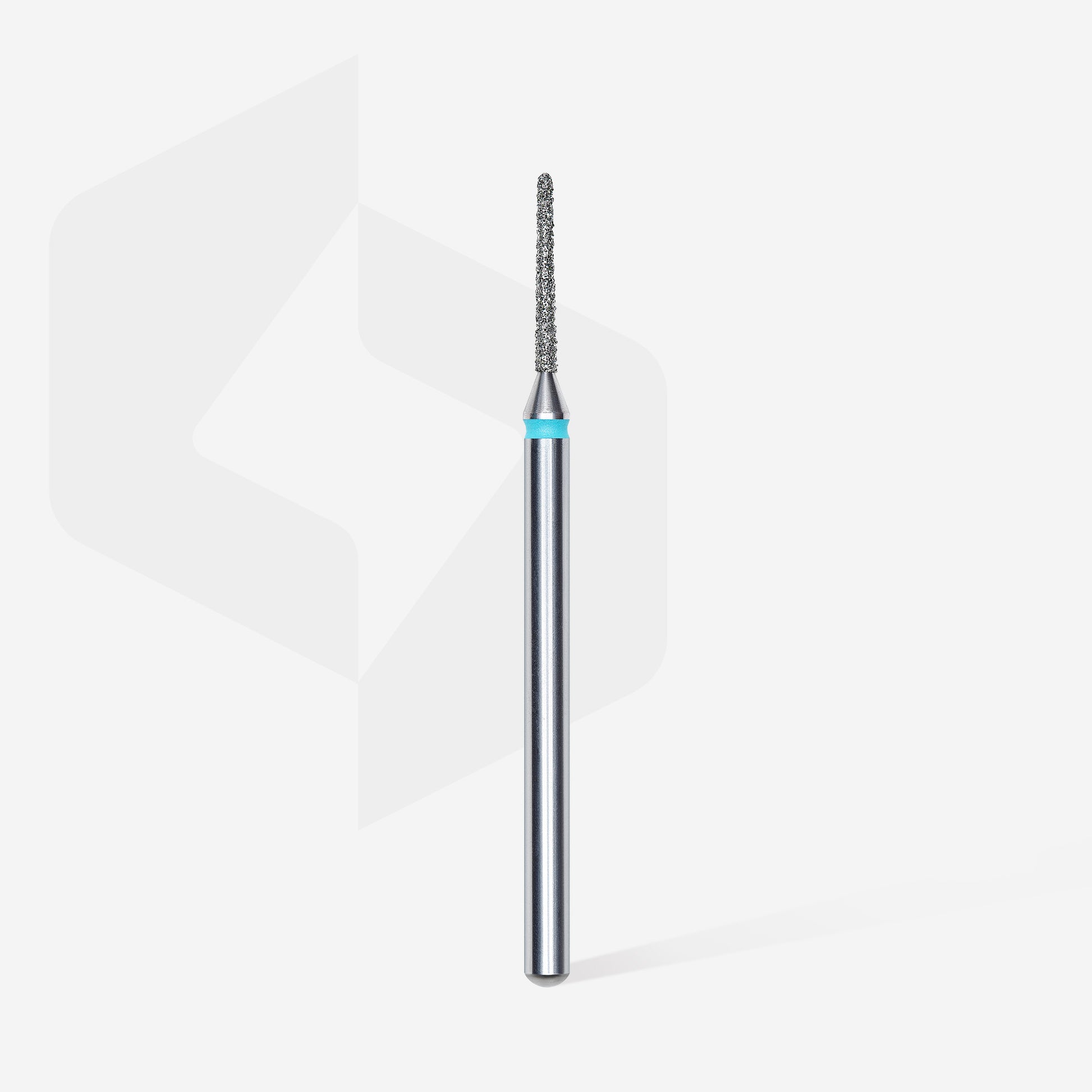 Diamond nail drill bit, "needle", blue, head diameter 1 mm/ working part 10 mm image 1
