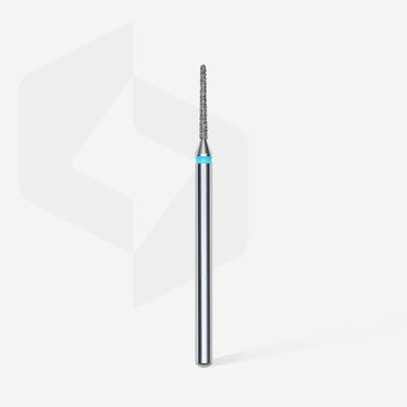 Diamond nail drill bit, "needle", blue, head diameter 1 mm/ working part 10 mm image 1