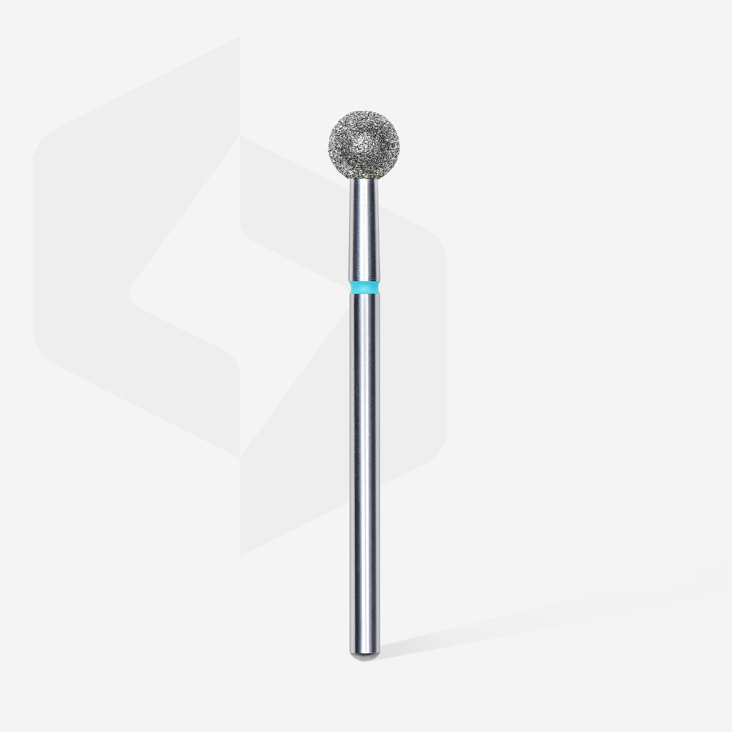 Diamond nail drill bit, "ball", blue, head diameter 5 mm image 1