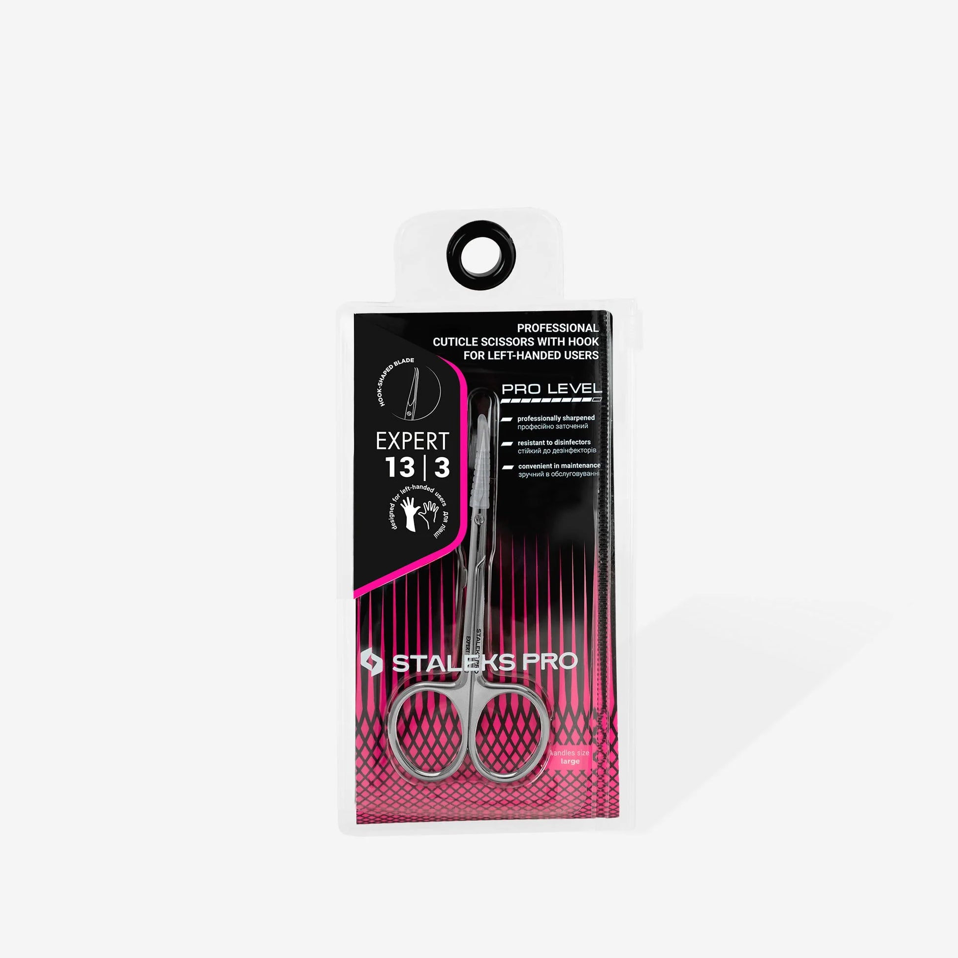 Professional cuticle scissors with hook for left-handed users EXPERT 13 TYPE 3 image 4