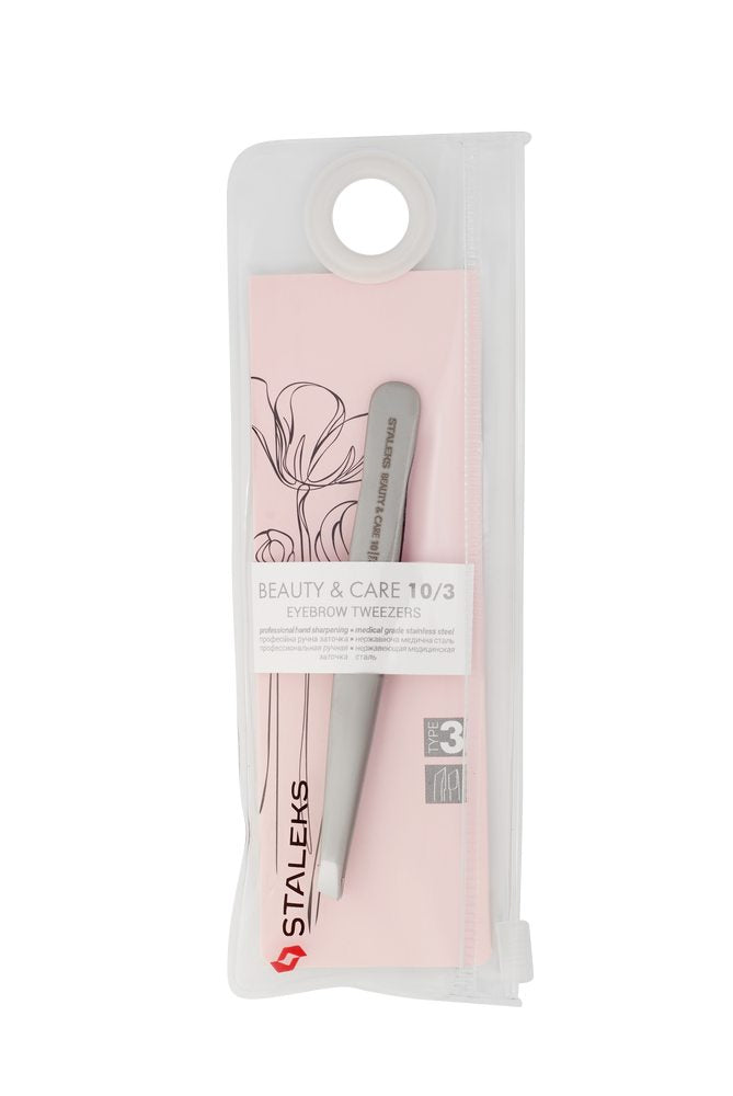 Eyebrow tweezers BEAUTY & CARE 10 TYPE 3 (wide slant) image 4