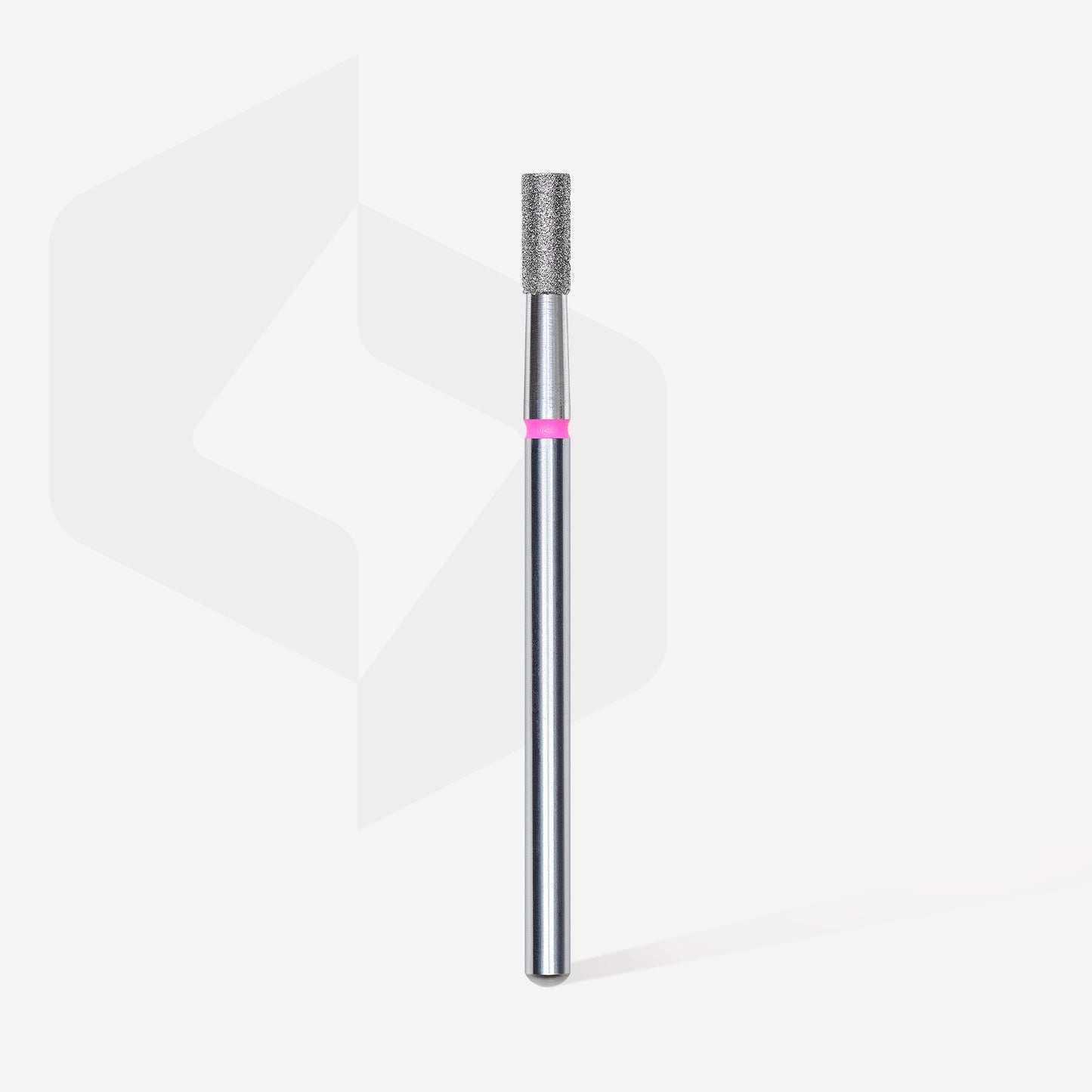 Diamond nail drill bit, "cylinder", red, head diameter 2.5 mm/ working part 6 mm image 1
