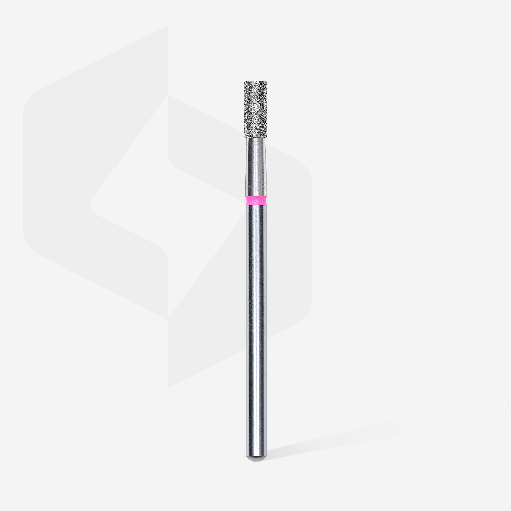 Diamond nail drill bit, "cylinder", red, head diameter 2.5 mm/ working part 6 mm image 1