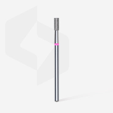 Diamond nail drill bit, "cylinder", red, head diameter 2.5 mm/ working part 6 mm image 1