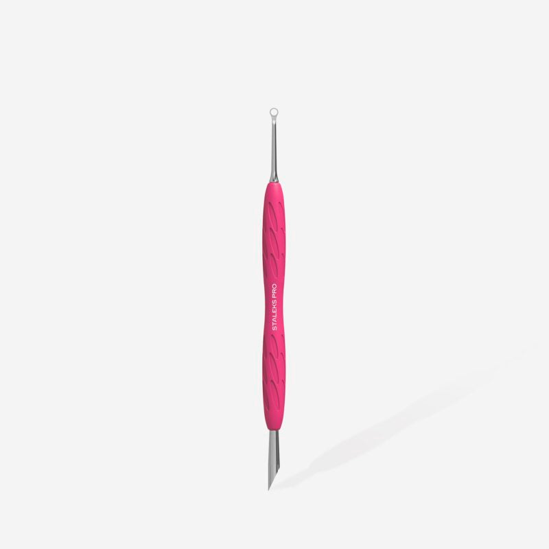 Manicure pusher with silicone handle “Gummy” UNIQ 11 TYPE 2 (slanted pusher + ring) image 2