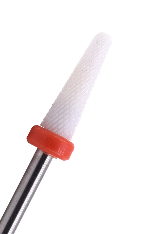 Cone Ceramic Nail Drill Bit. Red image 0