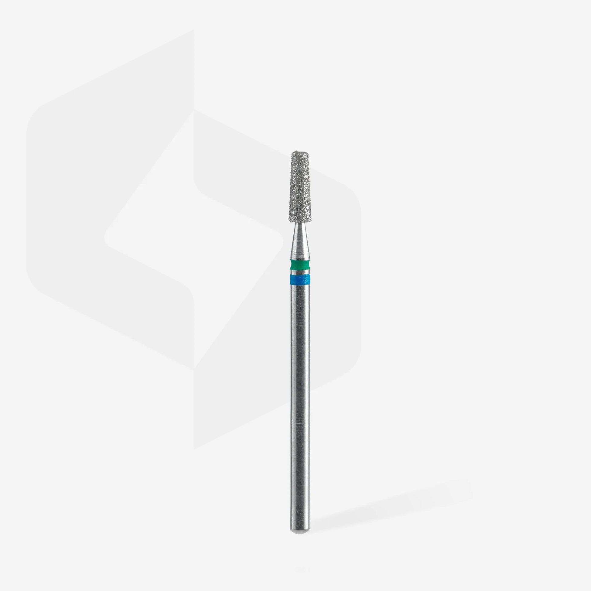 Diamond nail drill bit DUO cone blue-green EXPERT head diameter 2,5 mm / working part 8 mm image 1
