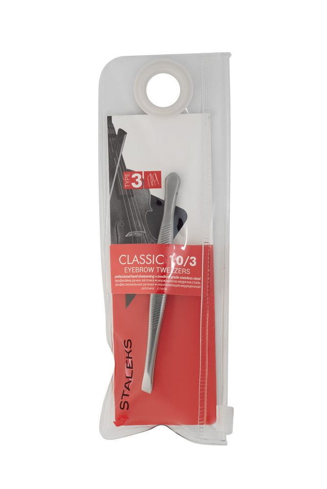 Eyebrow tweezers CLASSIC 10 TYPE 3 (wide slant) image 4