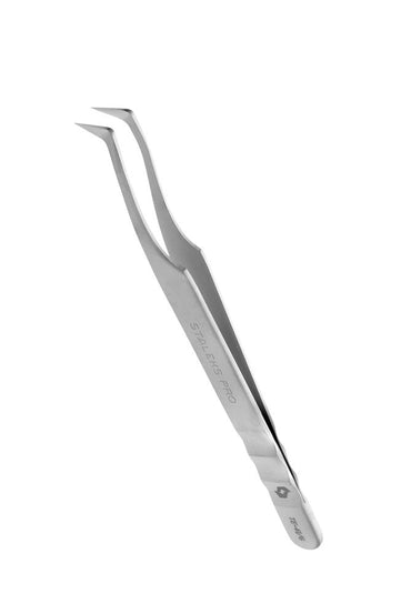 Professional eyelash tweezers EXPERT 41 TYPE 6 (curved tweezers for volume extension,75') image 1