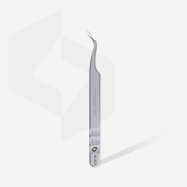 Professional eyelash tweezers with fiber tips EXPERT 45 TYPE 1 (curved) image 1