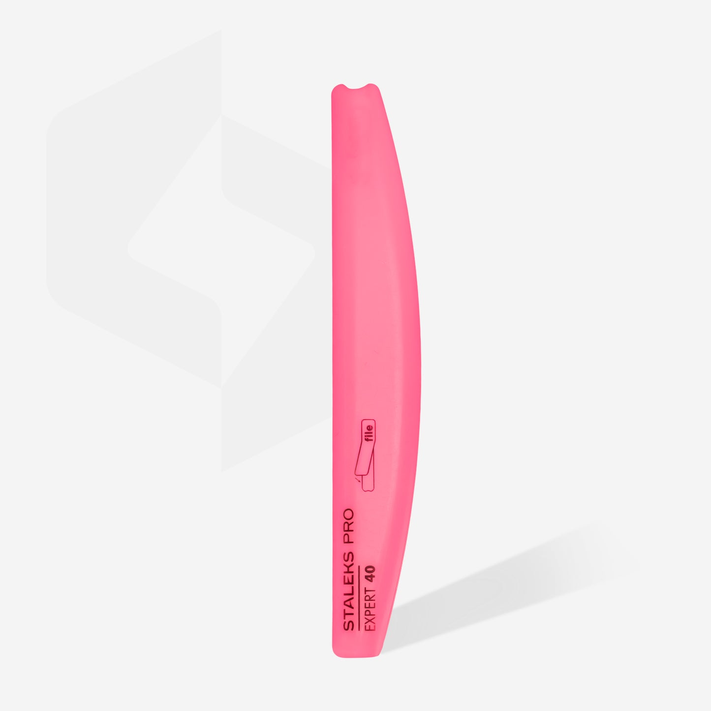 Crescent beveled plastic base for nail file EXPERT 40 image 1