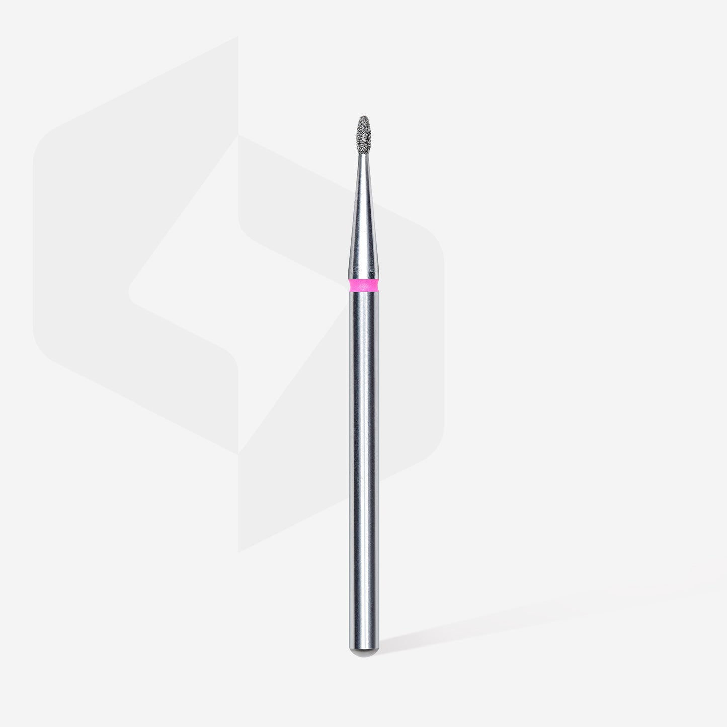 Diamond nail drill bit, rounded "bud" , red, head diameter 1.2 mm/ working part 3 mm (6 pcs) image 1
