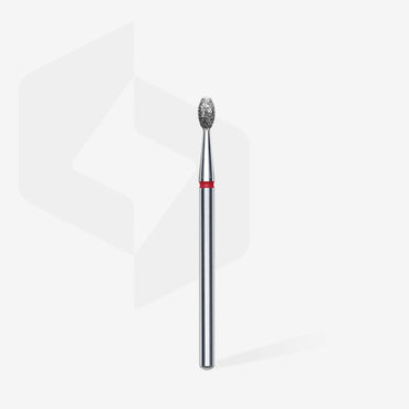 Diamond nail drill bit olive red EXPERT head diameter 2,5 mm / working part 5 mm image 1