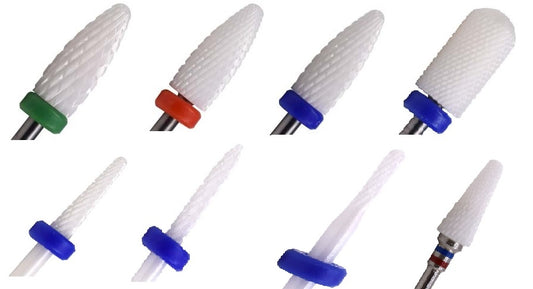 Ceramic Nail Drill Bits Set 8 pieces image 0