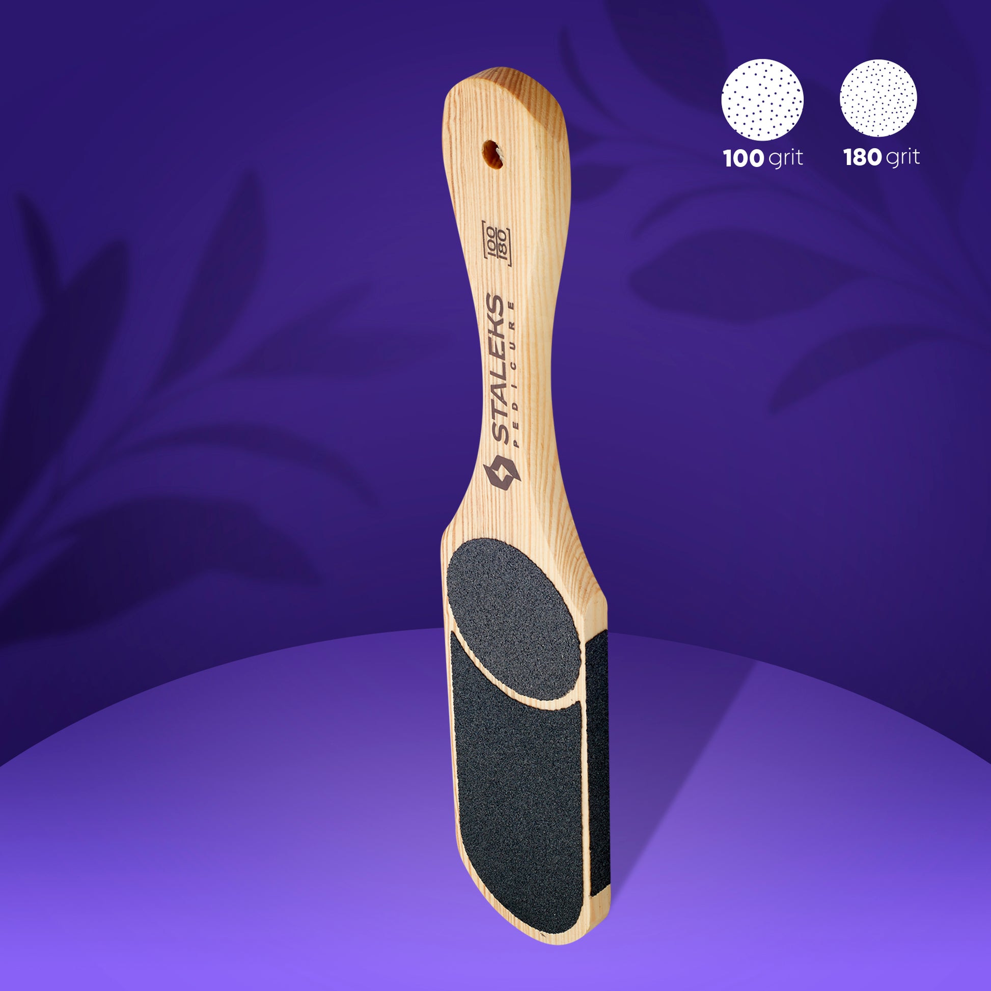 Wooden pedicure foot file BEAUTY & CARE 10 TYPE 3 (60/80/100/120) image 0